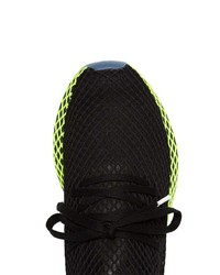 adidas Black And Green Deerupt Runner Sneakers