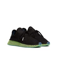 adidas Black And Green Deerupt Runner Sneakers