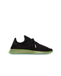 adidas Black And Green Deerupt Runner Sneakers, $111 | farfetch.com |  Lookastic