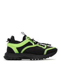 Givenchy Black And Green Spectre Cage Runner Sneakers