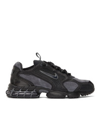 Nike Black And Grey Air Zoom Spiridon Cage 2 Se Sneakers