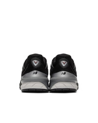 New Balance Black And Grey Made In Us 990v5 Sneakers