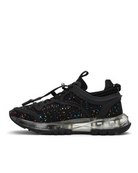 Givenchy Black And Multicolor Spectre Structured Low Sneakers