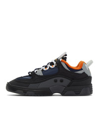 Doublet Black And Orange Dc Shoes Edition Hybrid Sneakers