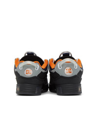 Doublet Black And Orange Dc Shoes Edition Hybrid Sneakers