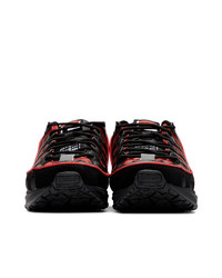 MSGM Black And Red Fila Edition Silva Trainer Sneakers