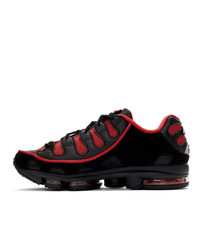 MSGM Black And Red Fila Edition Silva Trainer Sneakers