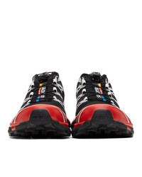 Salomon Black And Red Xt 6 Advanced Sneakers