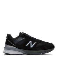 New Balance Black And Silver Us Made 990 V5 Sneakers