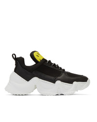 Joshua Sanders Black And White Smiley Edition Donna Sneakers