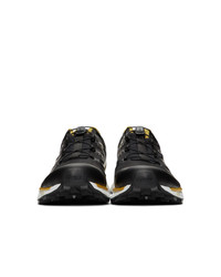 Fumito Ganryu Black And Yellow Salomon Edition Xt 6 Trekking Sneakers