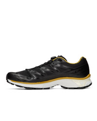 Fumito Ganryu Black And Yellow Salomon Edition Xt 6 Trekking Sneakers