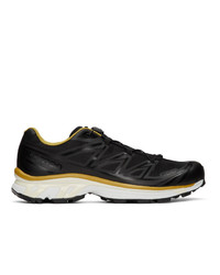 Fumito Ganryu Black And Yellow Salomon Edition Xt 6 Trekking Sneakers