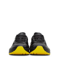 Bottega Veneta Black And Yellow Speedster Sneakers