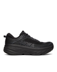 Hoka One One Black Bondi 7 Sneakers