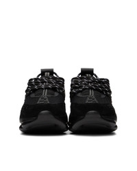 Versace Black Chain Reaction Sneakers