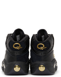 Reebok Classics Black Gold Question Mid Lux Sneakers