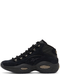 Reebok Classics Black Gold Question Mid Lux Sneakers