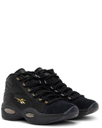 Reebok Classics Black Gold Question Mid Lux Sneakers