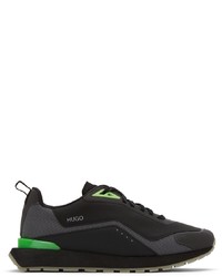 Hugo Black Green Cubite Sneakers