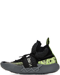 Nike Black Grey Ispa Sense Flyknit Sneakers