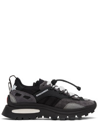 DSQUARED2 Black Grey Run Ds2 Sneakers