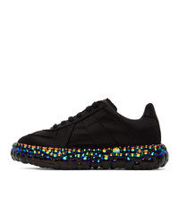 Maison Margiela Black Iridescent Caviar Sneakers