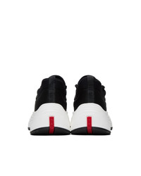 Prada Black Knit Prax 01 Sneakers