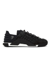 Dolce and Gabbana Black Lace Ns1 Sneakers