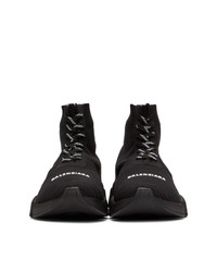 Balenciaga Black Lace Up Speed 20 Sneakers