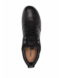 Geox Black Leather Sneakers