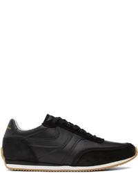 Dries Van Noten Black Leather Sneakers