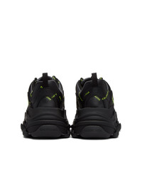 Balenciaga Black Logo Triple S Sneakers