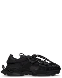 Dolce & Gabbana Black Mixed Materials Space Sneakers