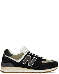 New Balance Black Ml574 Sneakers