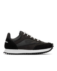 Spalwart Black Nappa Tempo Low Sneakers