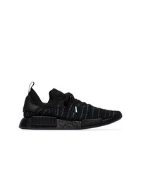 adidas Black Nmd R1 Knitted Sneakers