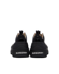 Burberry Black Patent Arthur Sneakers