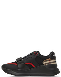 Burberry Black Ramsey Check Sneakers