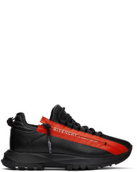 Givenchy Black Red Spectre Zip Sneakers