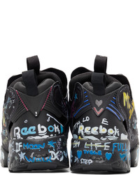 Vetements Black Reebok Edition Instapump Fury Sneakers