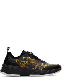 VERSACE JEANS COUTURE Black Regalia Baroque Atom Sneakers