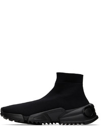 Salvatore Ferragamo Black Sock Sneakers