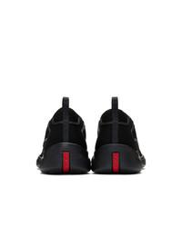 Prada Black Sport Knit 10 Sneakers