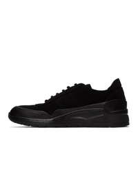 Common Projects Black Suede Cross Trainer Low Sneakers