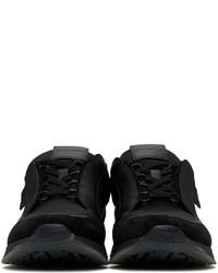Gianvito Rossi Black Suede Powell Low Top Sneakers