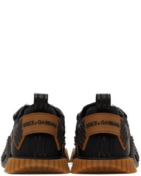 Dolce & Gabbana Black Tan Ns1 Sneakers