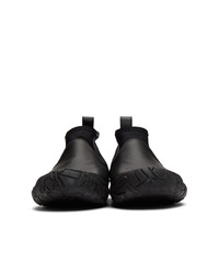 Issey Miyake Men Black Vulcanized Mid Top Sneakers