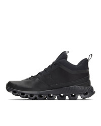 On Black Waterproof Cloud Hi Sneakers
