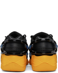 Raf Simons Black Yellow Cylon 21 Sneakers